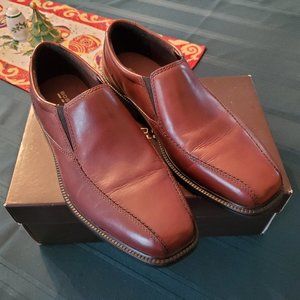 BOSTONIAN MEN'S BOLTON BROWN SLIP-ON DRESS SHOE - NIB